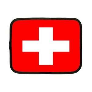 Switzerland Flag Neoprene Ipad Tablet Laptop Netbook Kindle Nook Case 