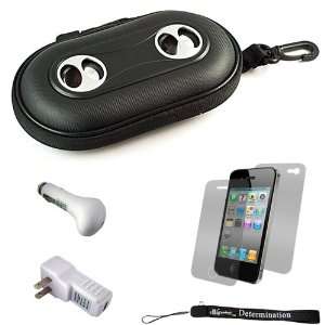  Hard Case Cover Shell with Integrated Speakers for Apple iPhone 4 