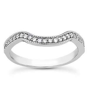  Diamond Engagement Band in 14K White Gold Jewelry