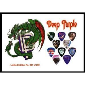  Deep Purple Premium Celluloid Guitar Picks Display Large 