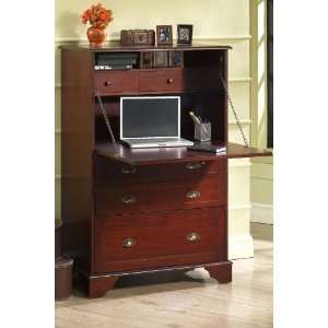  Deluxe Secretary Desk, 52HX34W, DARK CHERRY Office 