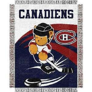  Montreal Canadiens NHL Triple Woven Jacquard Throw (044 