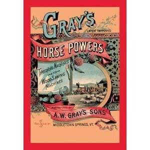  Vintage Art Grays Horse Powers   07589 9