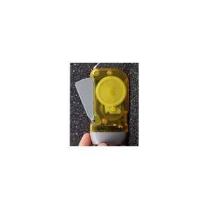  Transparent Yellow 3 LED Hand Press Flashlight