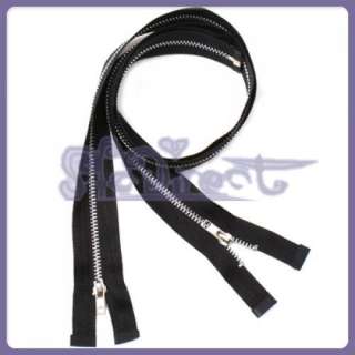 12 Lot 19.5 Black Separating Metal Zip Zipper Ziplock  