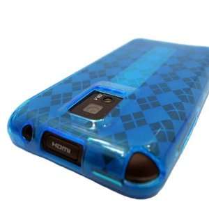  LG G2X (T Mobile)/ Optimus 2X TPU Rubber Case   Blue Cell 