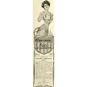   Waist Figure Garter Fashions   Original Print Ad