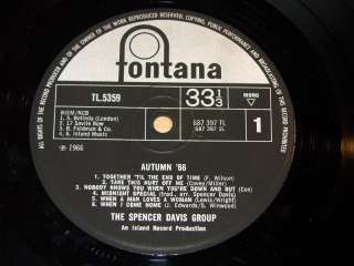 The Spencer Davis Group/Autumn 66/1966 Fontana LP  