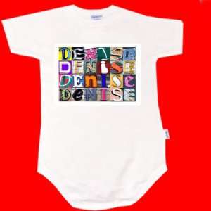  DENISE Personalized Baby Onesie Bodysuit Using Sign 