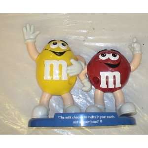 ms M&m Candy Dispenser (Loose, No Package)  Red & Yellow M&m
