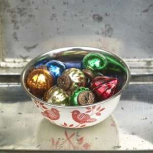  Nkuku Dew Drop Glass Christmas Baubles Mixed Colors