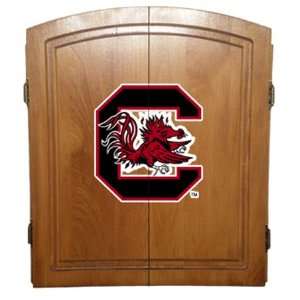  University Of South Carolina Dart Board Cabinet   NCAA 