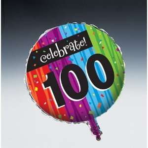  Milestone Celebrations 100th Birthday Foil Balloon 