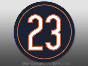 Round 23 Devin Hester Sticker  decal like Chicago Bears  