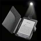   Leather Case Skin Cover+Travel Clip on LED Light For  Kindle 4