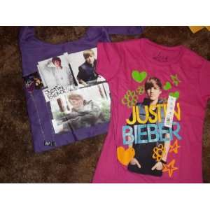 Justin Bieber T Shirt, Purse and Neckless 