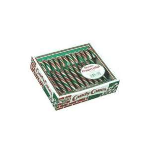 Candy Cane Red/White/Green Peppermint  36 canes per pack/ 12 packs 