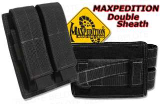 Maxpedition Knife / Tool Double Sheath BLACK 1412B NEW  