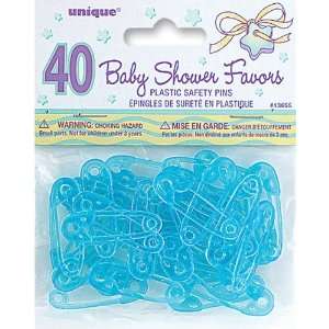  Party Favor Diaper Pins 40/Pkg Blue   653477 Patio, Lawn 