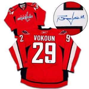  TOMAS VOKOUN Washington Capitals SIGNED NHL Premier Hockey 