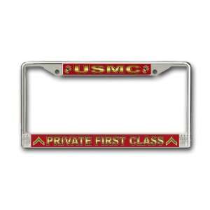   Marine Corps Private First Class License Plate Frame 