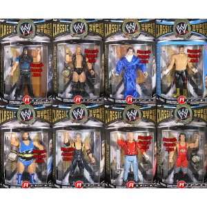   22 COMPLETE SET OF 8 WWE TOY WRESTLING ACTION FIGURES Toys & Games