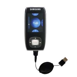  Retractable USB Cable for the Samsung YP T9 with Power Hot 