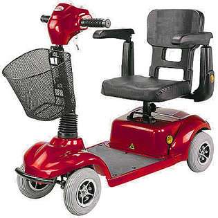   New CTM HS 290 4 Wheel Micro Mobility Power Scooter Red 