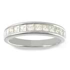 sea of diamonds 14k white gold princess cut diamond channel