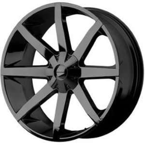 KMC KM650 16x7 Black Wheel / Rim 5x4.25 & 5x115 with a 40mm Offset and 