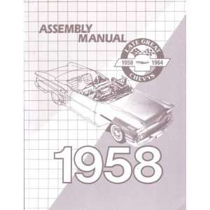  1958 CHEVROLET Assembly Manual Book Rebuild Automotive