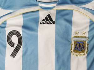 Authentic 2006 World Cup Argentina #9 Crespo Jersey  