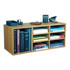 Venture Horizon Desk Organizer   9 Compartment   Oak