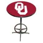 Sports Fan Products College 27 Chrome Pub Table with footrest 