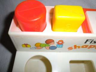 VINTAGE 1974 FISHER PRICE SHAPE SORTER #412 BABY TOY  