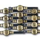 WWE Set of 12 Championship Belts for Wrestling Action Figures