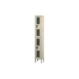 Hallowell Safety View One Wide Double Tier Lockers   Assembled (12 W 