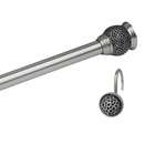   Home Fashions Safari Shower Rod and Hook Set   Finish Rubbed Bronze