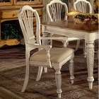 Hillsdale Wilshire Antique White Dining Arm Chair (Set of 2)