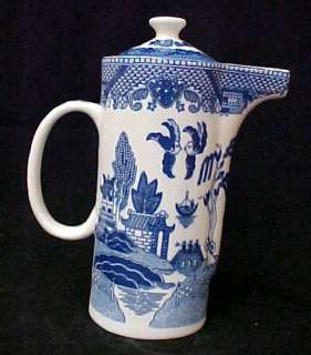 Blue Willow Porcelain China Water Jug Pitcher w/Lid New  