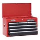 Craftsman 26 Wide 6 Drawer Ball Bearing Top Chest   Red/Black