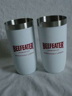 Beefeater Gin Stainless Steel Glasses *Mug *Cup *Pair  