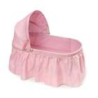 Badger Basket 00363 Folding Doll Cradle With Pink Gingham Fabric