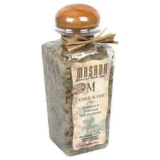 Masada Mineral Herb Spa Whole Organic Salts, Cold & Flu, Echinacea 