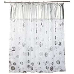 Popular Bath Phoenix Silver Shower Curtain 
