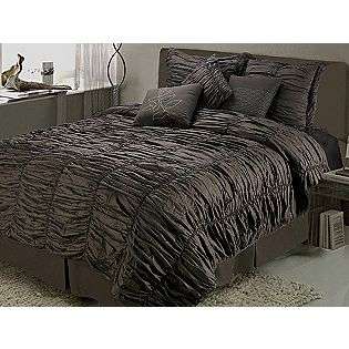 Ruched Comforter Set Full/Queen  Jenny George Designs Bed & Bath 