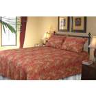 Blancho Bedding [Lush Red Ferns] 100% Cotton 2PC Classic Floral 