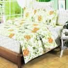 Blancho Bedding [Summer Leaf] 100% Cotton 5PC Comforter Set (King Size 