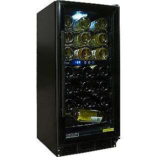   in. 58 Bottle Wine Cooler   Black  Food & Grocery Beverages Beer