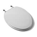 Comfort Seats Deluxe Molded Elongated Toilet Seat with Chrome Hinges 